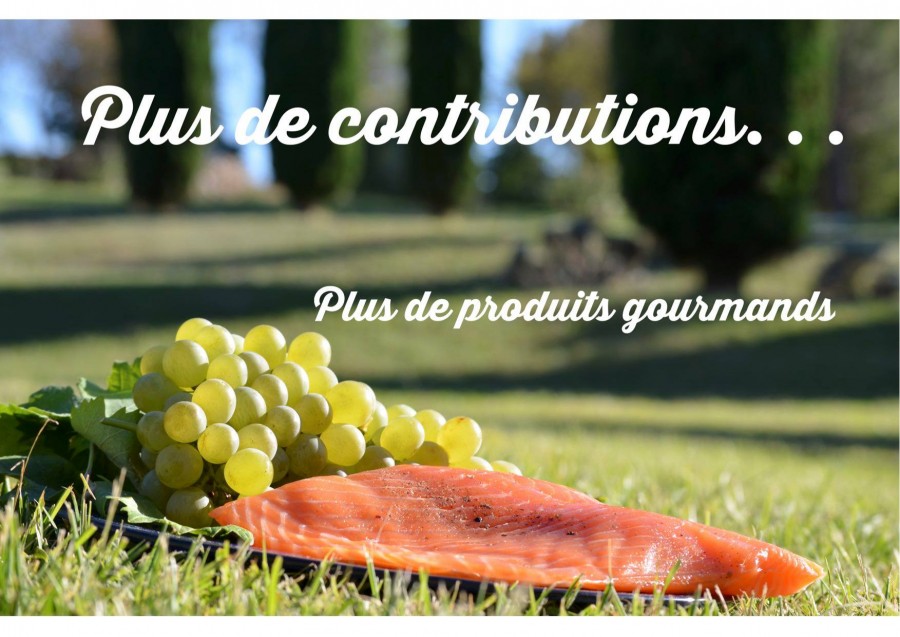 Plus de contributions pour plus de produits gourmands!