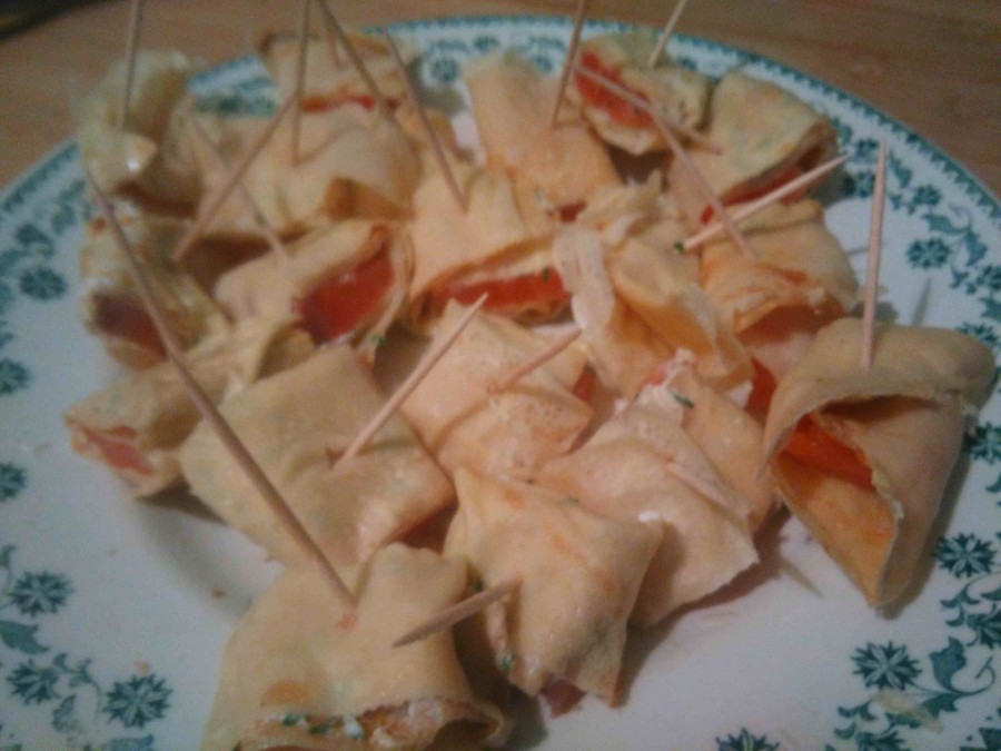 Makis de crêpes au saumon fumé pour un apéro festif